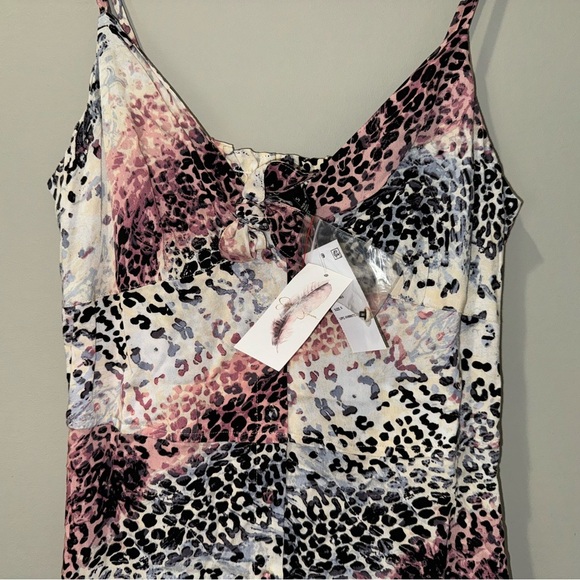 Jessica Simpson Women's Animal Print Slip Dress - Picture 2 of 10